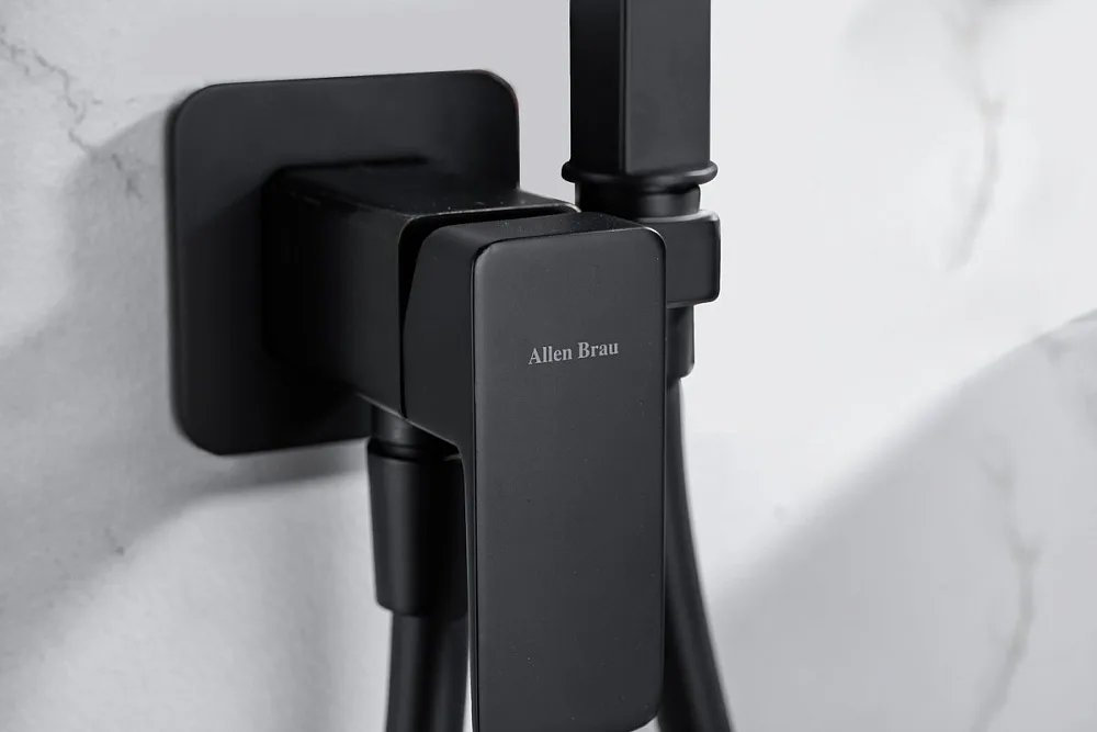 Гигиенический душ Allen Brau Infinity 5.21005-31 С ВНУТРЕННЕЙ ЧАСТЬЮ, чёрный матовый Sancos — официальный сайт