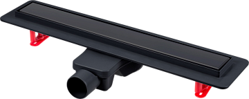 Душевой трап (лоток) Berges Optim Line Black 095508 80 см, матовый черный
