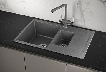 Мойка кухонная Granula Estetica 7808, графит