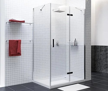 Душевой уголок Wasserkraft Aller 10H10RB black matt, 120x100 см