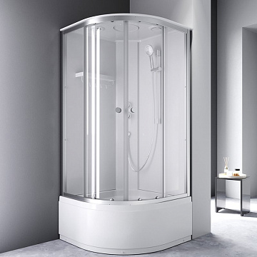 Душевая кабина AM.PM X-Joy Deep W94C-401A-090MT 90х90 см, высокий поддон, матовый хром