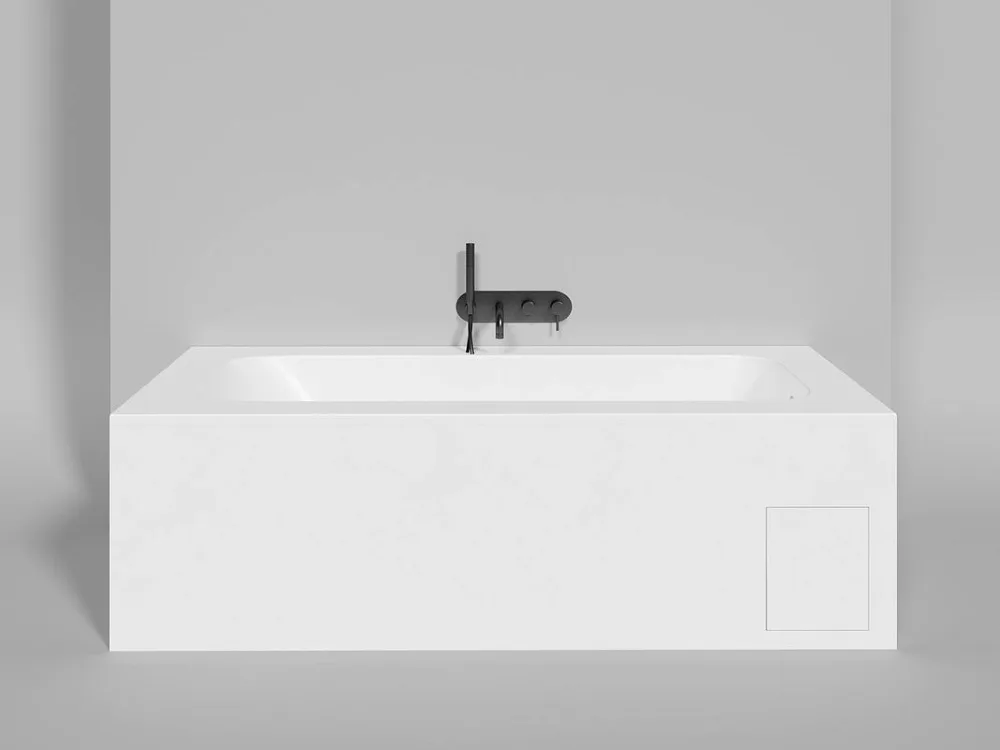Ванна из искусственного камня Salini Orlanda Plus S-Stone 190x100 см, встраиваемая, матовая белая, н Sancos — официальный сайт