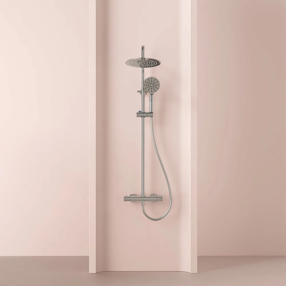 Душевая стойка Sancos Kanedo SC7200CH с термостатом, хром Sancos — официальный сайт