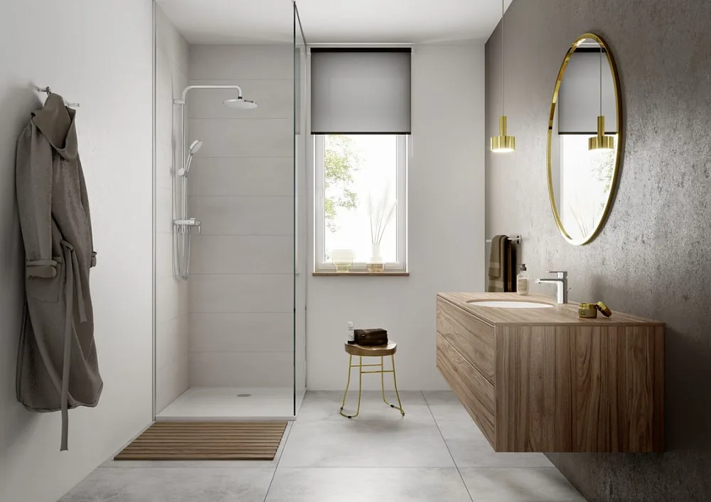 Душевая стойка Hansgrohe Vernis Blend Showerpipe 200 1jet Reno 26272000 Sancos — официальный сайт