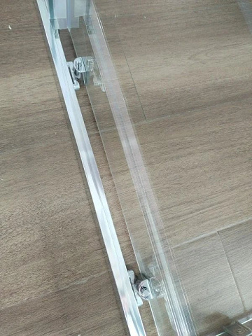 Душевой уголок Esbano Flex ESF-80D1+110D2-B 110х80 см, профиль черный, стекло прозрачное