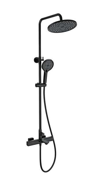 Душевая стойка Wonzon & Woghand SOLID WW-C3011-A-MB, матовая черная