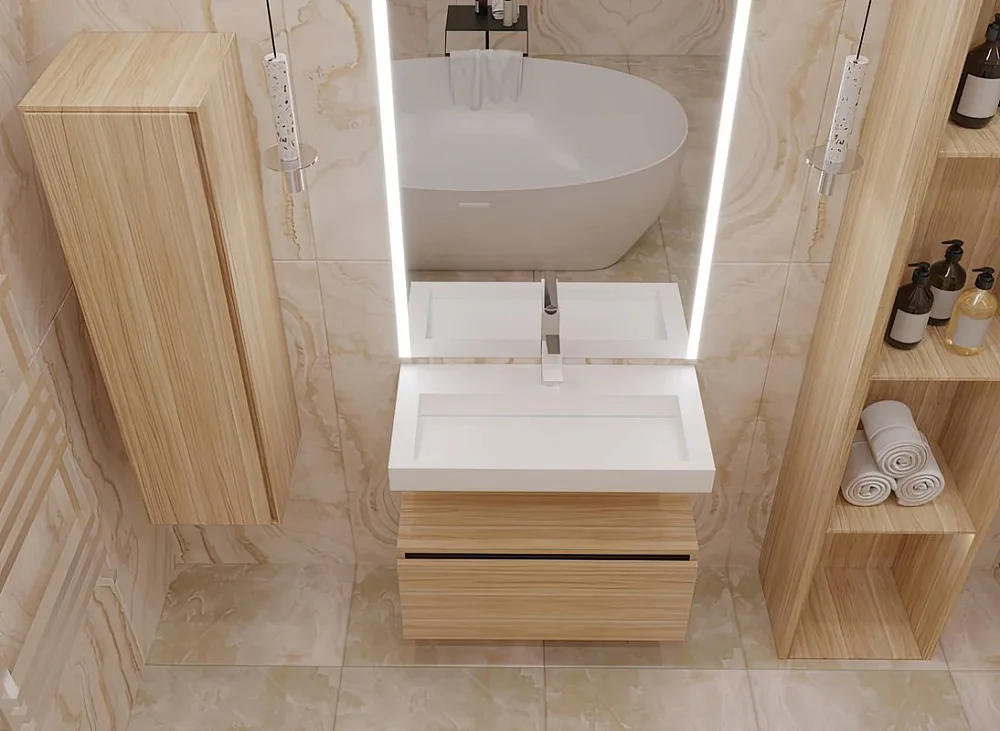 Мебельная раковина Armadi Art Flat 80 см Sancos — официальный сайт