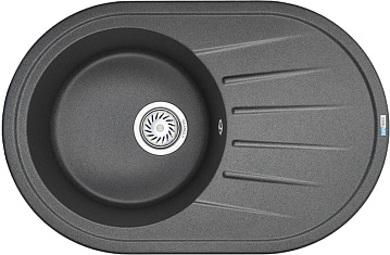 Мойка кухонная Granula Standart 7601, графит