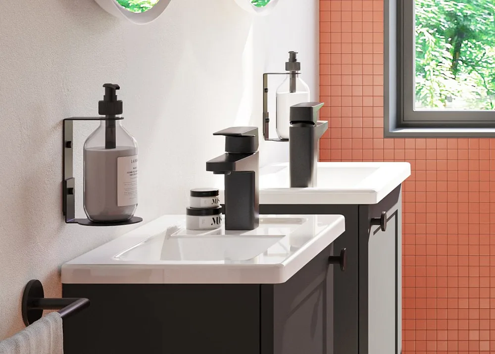Смеситель для раковины VitrA Root Square A4273136EXP черный Sancos — официальный сайт