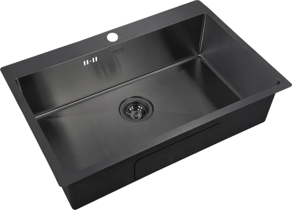 Мойка кухонная Zorg Inox PVD 7551 grafit Sancos — официальный сайт