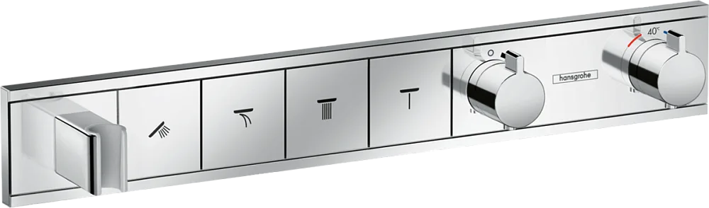Термостатический смеситель встраиваемый Hansgrohe RainSelect 15357000, для душа, хром Sancos — официальный сайт