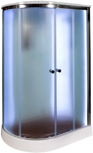 Душевая кабина DTO D102SR 120х80, LED, профиль хром, стекло матовое