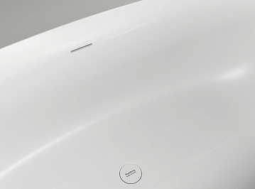 Ванна из искусственного камня Plumberia Selection Veloma 160x70 см, отдельностоящая, биколор матовый
