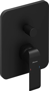 Встраиваемый смеситель Ravak Flat X070179 черный матовый
