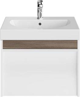 Тумба под раковину без столешницы KERAMA MARAZZI Modula 60 подвесная, белая глянцевая