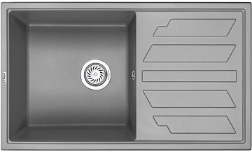 Мойка кухонная Granula 8002, алюминиум