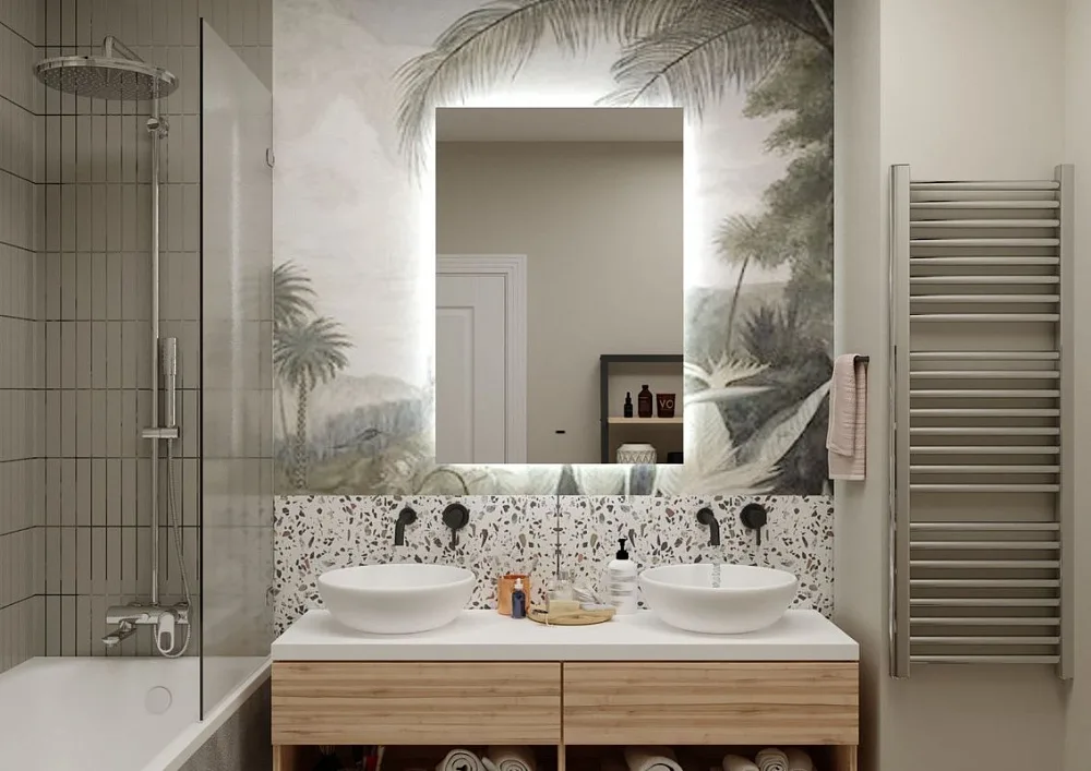 Зеркало Art&Max Perugia 70 с подсветкой Sancos — официальный сайт