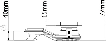 Душевой трап (лоток) Esbano Slim Side, 60 cм, матовое золото