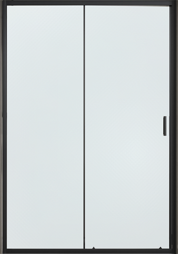 Душевая дверь в нишу Vincea City VDS-5CT120CLB 120 см, стекло прозрачное, черный