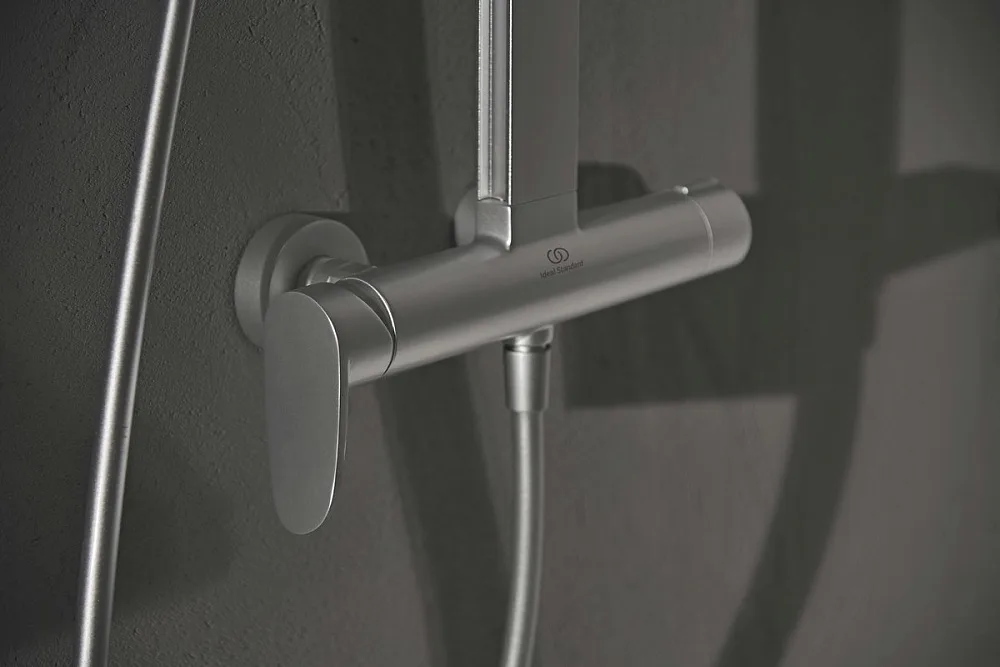 Душевая стойка Ideal Standard Alu+ BD584SI, silver Sancos — официальный сайт