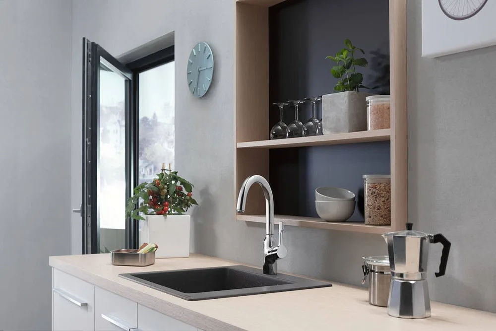 Смеситель для кухни Hansgrohe Focus M43 71812000 хром Sancos — официальный сайт