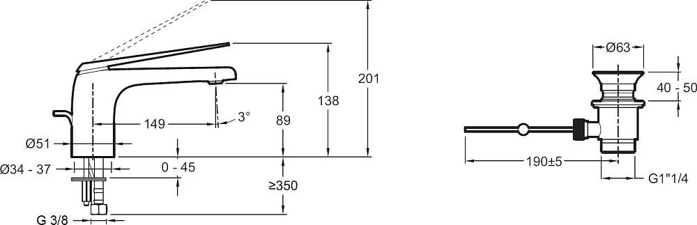 Смеситель для раковины Jacob Delafon Avid E97345-CP Sancos — официальный сайт