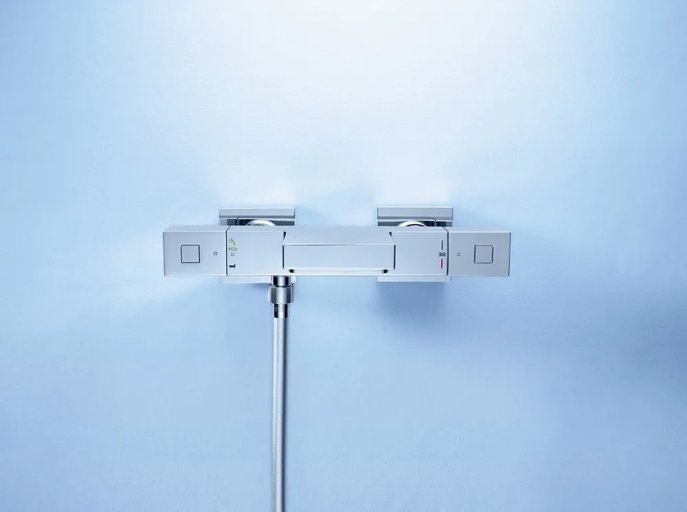 Термостатический смеситель Grohe Grohtherm Cube 34497000, для ванны с душем Sancos — официальный сайт