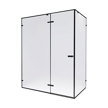 Душевой уголок RGW Stilvoll SV-040 120х100 профиль черный, стекло прозрачное