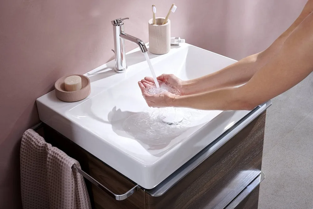Смеситель для раковины Hansgrohe Tecturis S 110 73310000 хром Sancos — официальный сайт