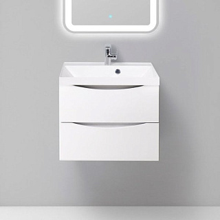 Тумба под раковину без столешницы BelBagno Marino 60 bianco lucido, подвесная