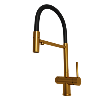 Смеситель для кухни Emar PVD ЕС - 7024 PVD Golden