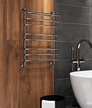Полотенцесушитель водяной Indigo Just Shelf LJSHW80-50, серебристый