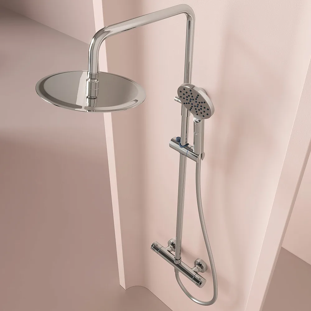 Душевая стойка Sancos Kanedo SC7200CH с термостатом, хром Sancos — официальный сайт