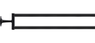 Полотенцедержатель Duravit Starck T 0099414600 черный, двойной