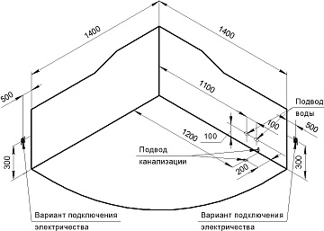 Акриловая ванна Radomir Сорренто 2 140x140 см, 1-01-0-0-1-038