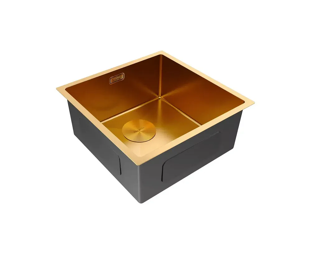 Мойка кухонная Paulmark Next 44 UNI, PM214444-BG, брашированное золото Sancos — официальный сайт