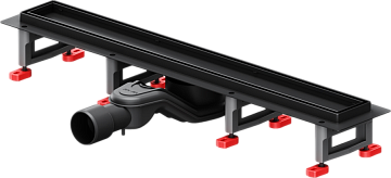 Душевой трап (лоток) AM.PM MasterFlow Tile 60 см, черный матовый