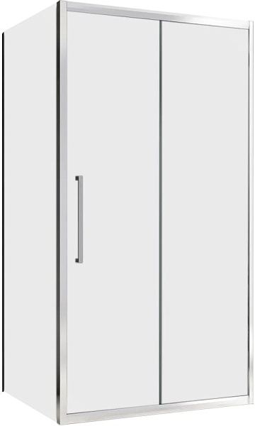 Душевой уголок Abber Schwarzer Diamant AG30120MH-S50M 120x50, профиль хром, стекло матовое