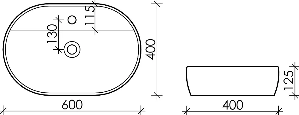 Накладная раковина Ceramicanova Element CN6035 Sancos — официальный сайт