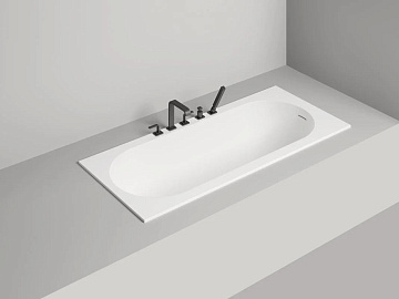 Ванна из искусственного камня Salini Ornella Kit S-Stone 170x80 см, встраиваемая, матовая белая, на 