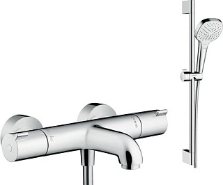 Термостатический смеситель Hansgrohe Ecostat 1001 CL ВМ 13201000, + Душевой гарнитур Hansgrohe Croma