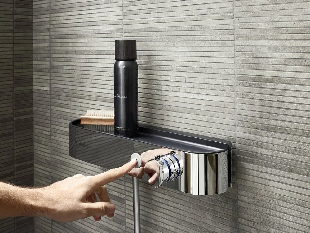 Термостатический смеситель Hansgrohe ShowerTablet Select ShowerTablet Select 24360000 для душа, хром Sancos — официальный сайт