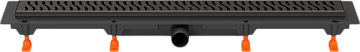 Душевой трап (лоток) MCH Chudej Harmony CH650HC, 65 см, матовый черный