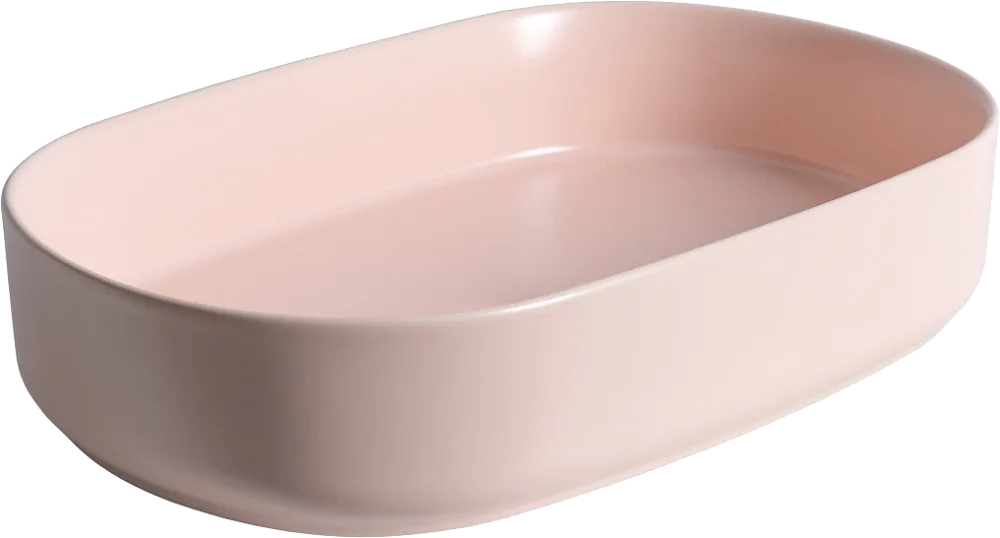 Накладная раковина Allen Brau Fantasy Oval 55x36, розовая Sancos — официальный сайт