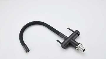 Смеситель для кухни Emar Steel ЕС - 3015 black