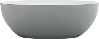 Ванна из искусственного камня Abber Stein AS9624-1.5 150x70 см, отдельностоящая, матовая белая, овал