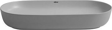 Накладная раковина Abber Bequem AC2110MLG матовая светло-серая