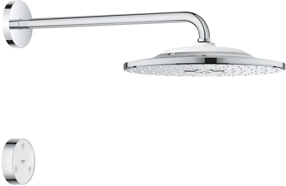 Верхний душ Grohe Rainshower SmartConnect 31026640000 с пультом дистанционного управления Sancos — официальный сайт
