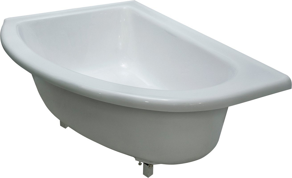 Ванна из искусственного камня Marmo Bagno Альба L 105x170 см, угловая, левая, пристенная, белая, аси