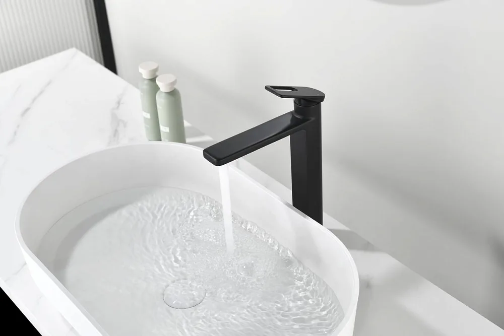 Смеситель для раковины Black&White Gravity 7203MB matt black Sancos — официальный сайт